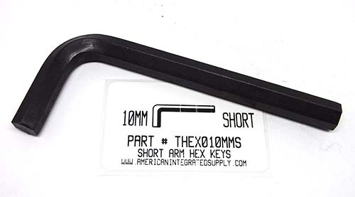 10.0 SHORT ARM METRIC HEX L-KEY