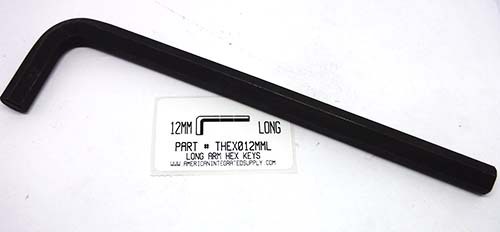 12MM LONG ARM HEX L-KEY