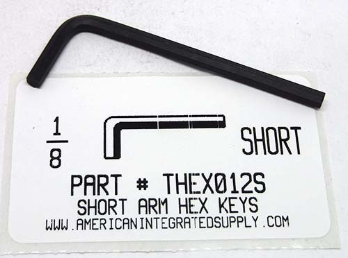 1/8 SHORT ARM HEX L-KEY