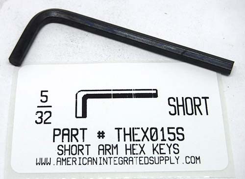 5/32 SHORT ARM HEX L-KEY