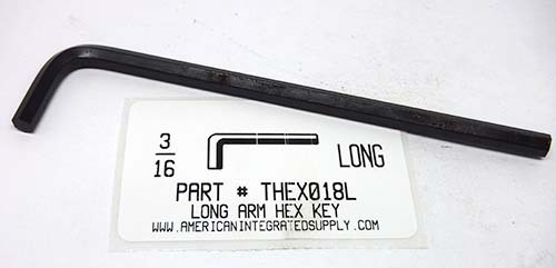 3/16 LONG ARM HEX L-KEY