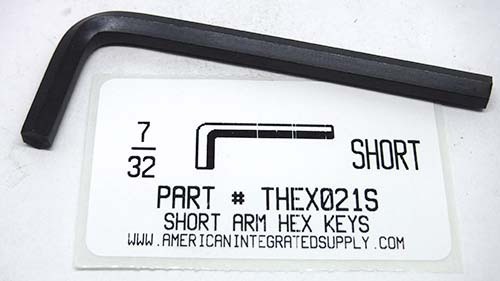 7/32 SHORT ARM HEX L-KEY