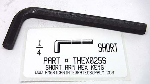 1/4 SHORT ARM HEX L-KEY