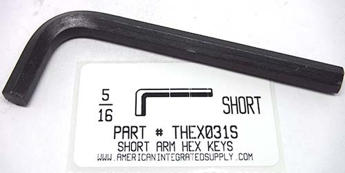 5/16 SHORT ARM HEX L-KEY