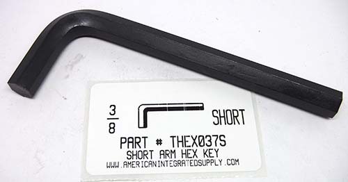 3/8 SHORT ARM HEX L-KEY