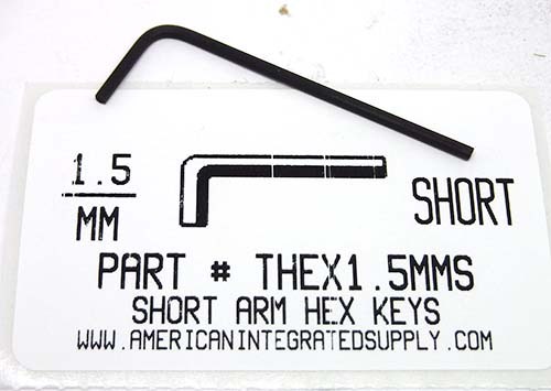 1.5MM SHORT ARM HEX L-KEY