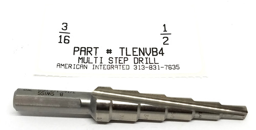 6 STEP DRILL 3/16"-1/2"