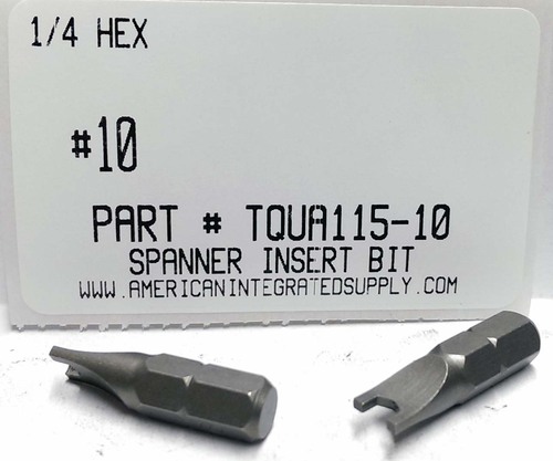 #10 SPANNER INSERT BIT 1/4 HEX