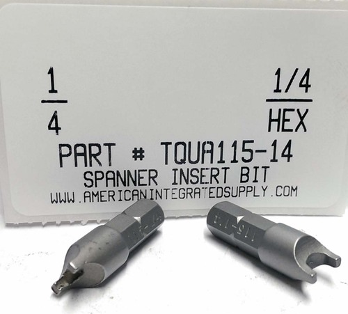 1/4" SPANNER INSERT BIT 1/4 HEX