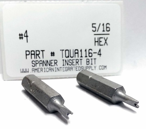 #4 SPANNER INSERT BIT 5/16 HEX