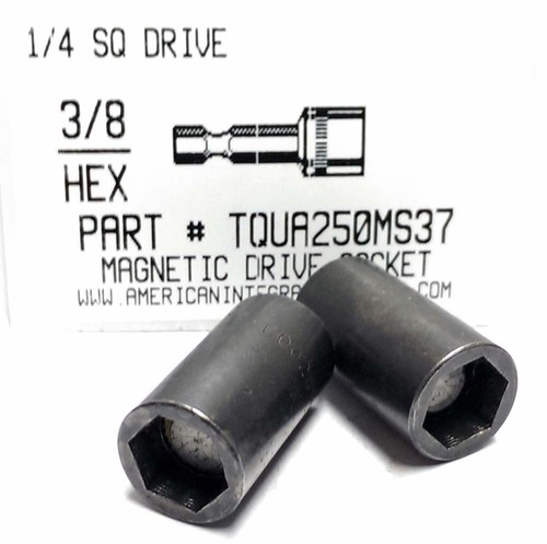 3/8 HEX 1/4 SQUARE DRIVE MAGNETIC DRIVE SOCKET