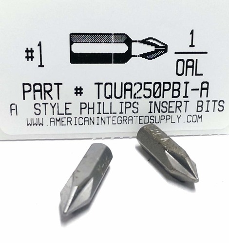 #1 A-STYLE 1" LONG PHILLIPS BIT