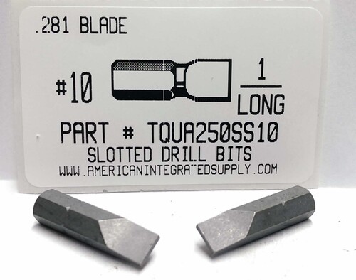 #10 .281 BLADE 1" LONG SLOTTED BIT