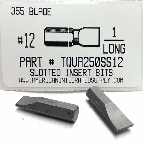 #12 .355 BLADE 1" LONG SLOTTED BIT