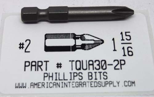 #2 X 1-15/16" PHILLIPS  POWER BIT