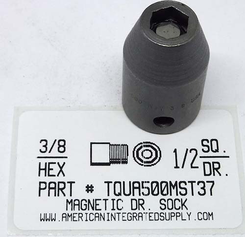 3/8 HEX 1/2 SQUARE DRIVE MAGNETIC DRIVE SOCKET