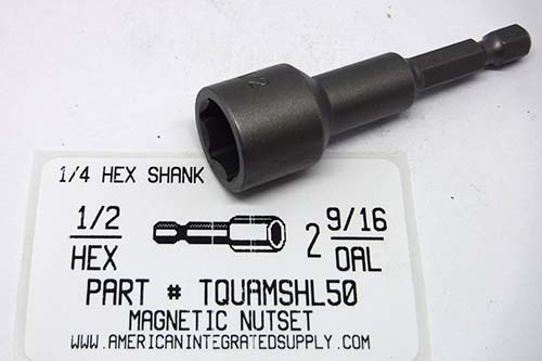 1/2 HEX X 2-9/16" LONG MAGNETIC NUTSET