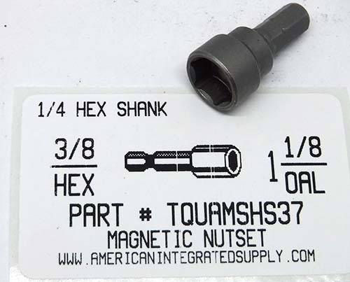 3/8 HEX X 1-1/8" LONG MAGNETIC NUTSET