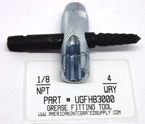 1/8 NPT 4-WAY GREASE FITTING TOOL