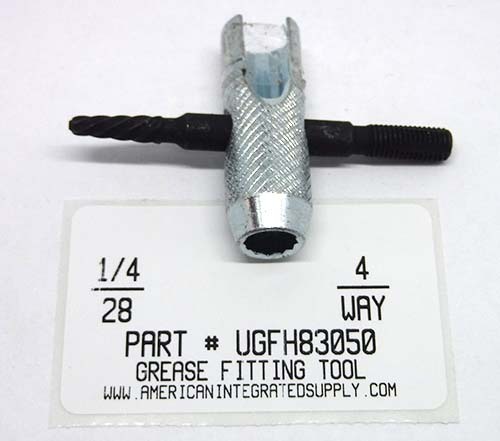 1/4-28 4-WAY GREASE FITTING TOOL