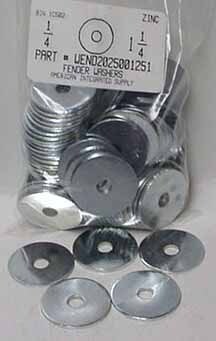 1/4X1-1/4 FENDER WASHER STEEL ZINC PLATED