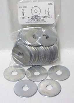 3/8X1-1/2 FENDER WASHER STEEL ZINC PLATED