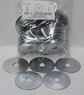 3/8X2 FENDER WASHER STEEL ZINC PLATED