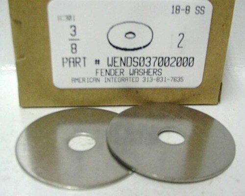 3/8"X2" FENDER WASHER 18-8 STAINLESS STEEL