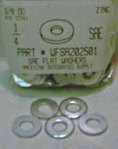 1/4 SAE FLAT WASHER STEEL ZINC PLATED 5/8" OUTER DIAMETER