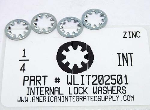 1/4 INTERNAL TOOTH LOCK WASHER STEEL ZINC PLATED