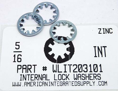 5/16 INTERNAL TOOTH LOCK WASHER STEEL ZINC PLATED