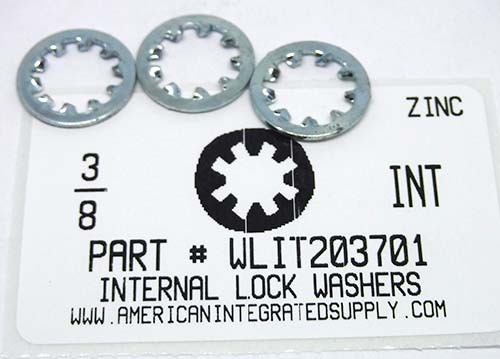 3/8 INTERNAL TOOTH LOCK WASHER STEEL ZINC PLATED