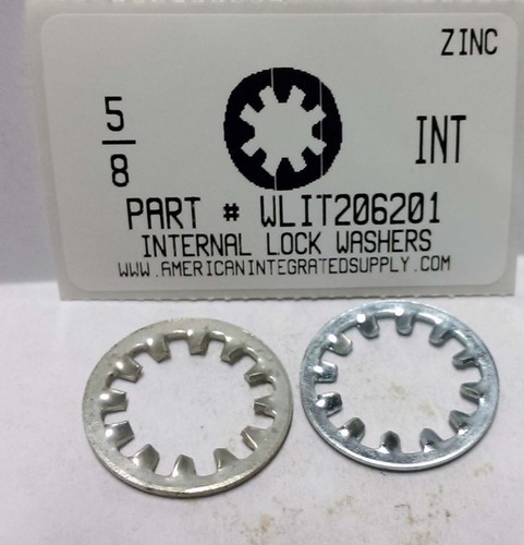 5/8 INTERNAL TOOTH LOCK WASHER STEEL ZINC PLATED