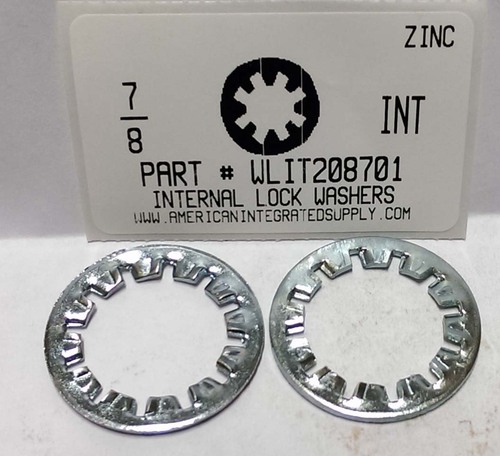 7/8 INTERNAL TOOTH LOCK WASHER STEEL ZINC PLATED