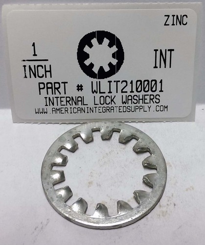 1 INTERNAL TOOTH LOCK WASHER STEEL ZINC PLATED