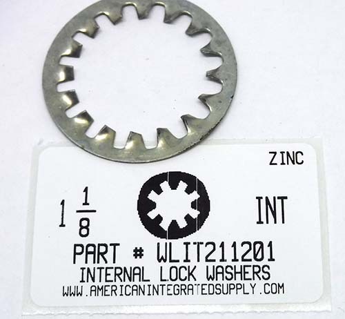 1-1/8 INTERNAL TOOTH LOCK WASHER STEEL ZINC PLATED