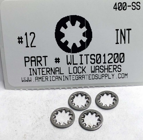 #12 INTERNAL TOOTH LOCK WASHER 410 STAINLESS STEEL