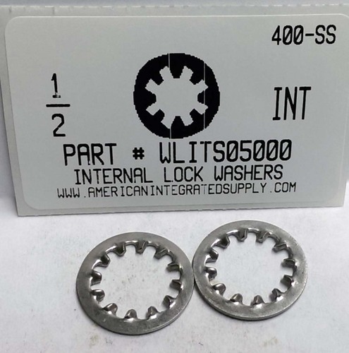 1/2 INTERNAL TOOTH LOCK WASHER 410 STAINLESS STEEL