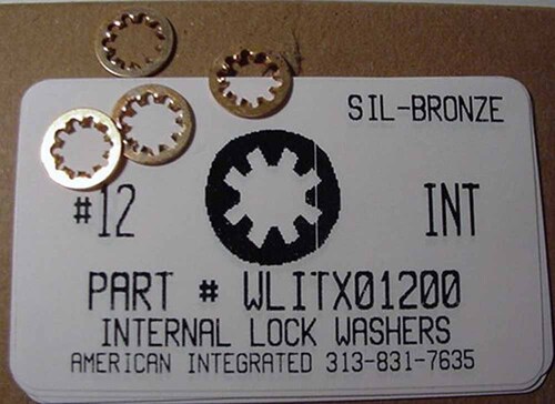 #12 INTERNAL TOOTH LOCK WASHER PHOSPHOROUS-BRONZE