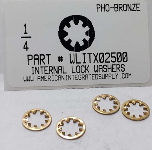 1/4 INTERNAL TOOTH LOCK WASHER PHOSPHOROUS-BRONZE