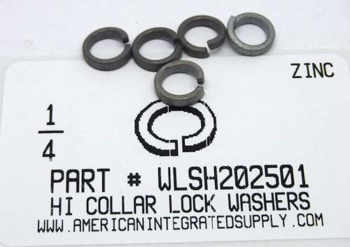 1/4 HIGH COLLAR SPLITLOCK WASHER STEEL ZINC PLATED