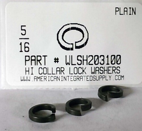 5/16 HIGH COLLAR SPLITLOCK WASHER STEEL PLAIN