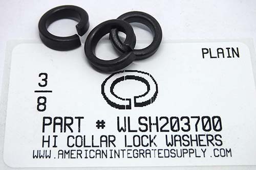 3/8 HIGH COLLAR SPLITLOCK WASHER STEEL PLAIN