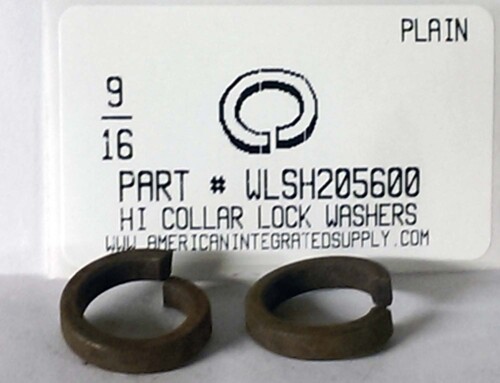 9/16 HI-COLLAR SPLIT LOCK WASHER STEEL PLAIN