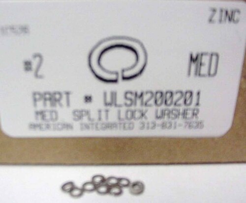 #2 SPLIT LOCK WASHER STEEL ZINC PLATED