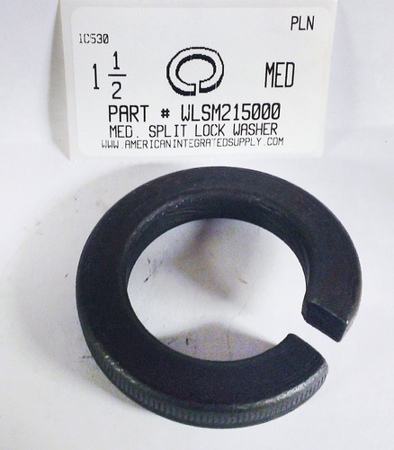 1-1/2 SPLIT LOCK WASHER STEEL PLAIN