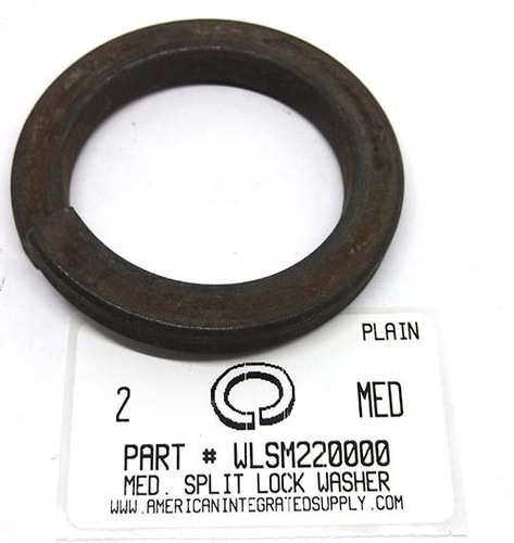 2 SPLIT LOCK WASH STEEL PLAIN