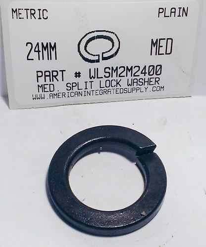 24MM SPLITLOCK WASHER STEEL PLAIN D127