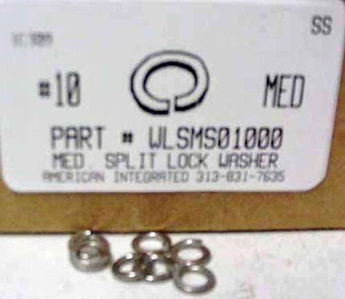 #10 SPLIT LOCK WASHER 18-8 STAINLESS STEEL