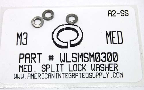 M3 SPLIT LOCK WASHER A2 STAINLESS STEEL D127